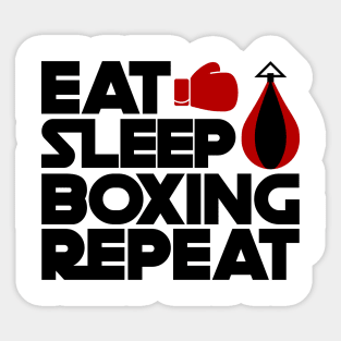 Eat Sleep Boxing Sticker